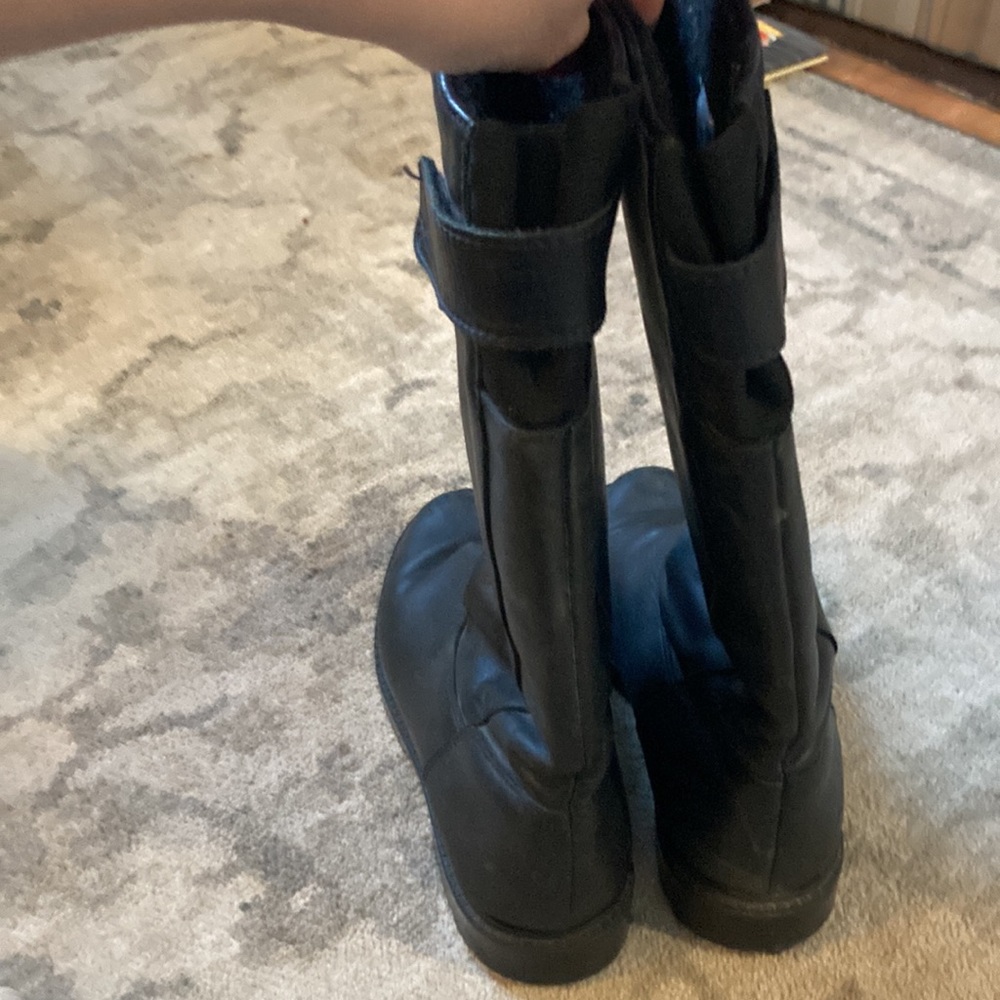 Jessica leather slip on winter boots - Picture 2 of 6